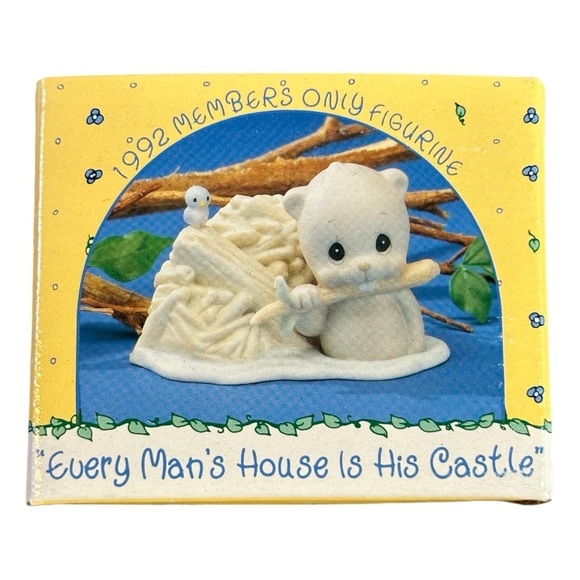 Precious Moments "Every Man's House is His Castle" Beaver Ceramic Figurine - Picture 7 of 7